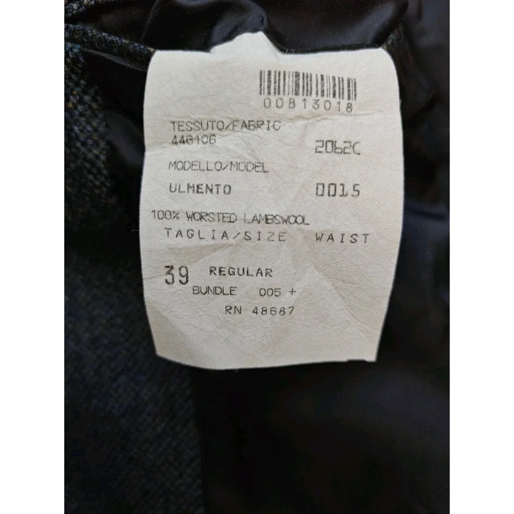 Mark Shale Mens Wool Sports Coat 39R Blue Speckle Made in USA 3 Button Tallia
